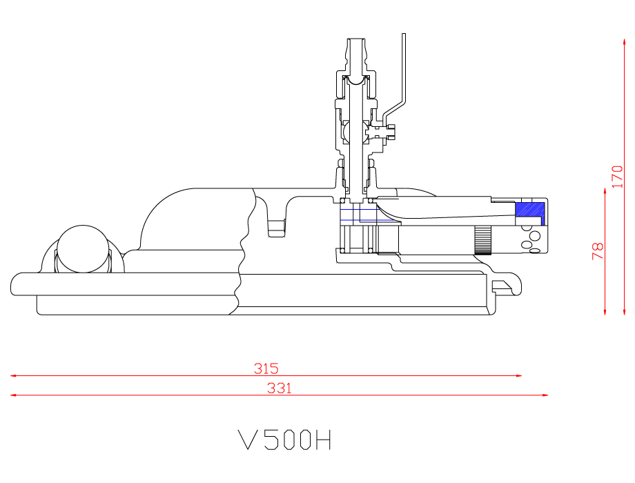 VS500H断面図