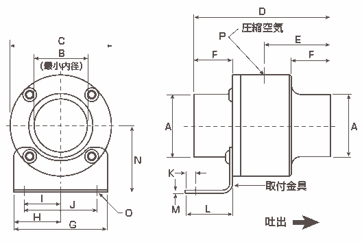 ラインバック寸法図